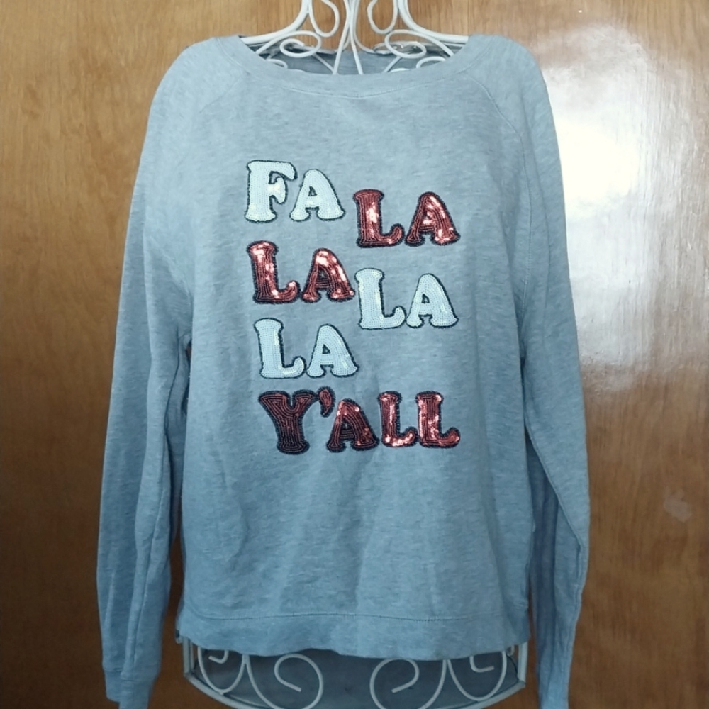 Bethany Mota Grey Sequined Sweatshirt